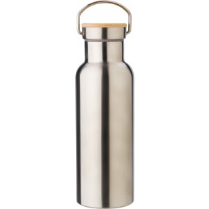 Duplafal rozsdamentes acl palack, 500 ml, ezst (termosz)