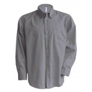 Kariban Easy Care hosszujj ing, Oxford Silver (ing, blz)