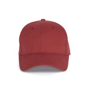 Kup Orlando 6 paneles sapka, Terracotta Red/Slate