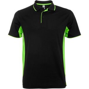 Montmelo rvid ujj uniszex sportpl, solid black, lime (T-shirt, pl, kevertszlas, mszlas)